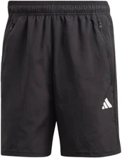 Adidas Men's Essentials Woven Training Shorts Pocket Zipper Black XL 9"