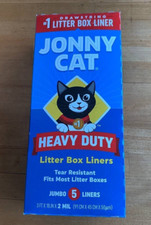 Jonny Cat Heavy Duty Litter Box Liners 5 Jumbo Liners Tear Resistant 6 Pieces