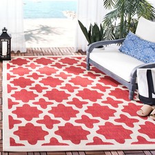 Safavieh Indoor / Outdoor Red / Beige Area Rugs - CY6913-248