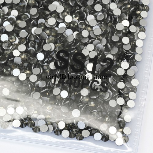 1440pcs 3mm ss12 Crystal Glass Flatback Rhinestones Gems Nail Art Crafts Beads - Picture 32 of 81