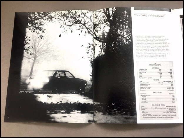 1985 Maserati Biturbo 425 Original Road Test Car Brochure - Image 2 of 3