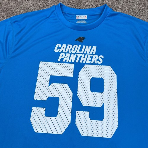 Carolina Panthers Shirt Mens 2XL Blue NFL Team Luke Kuechly Football Jersey - Picture 2 of 11