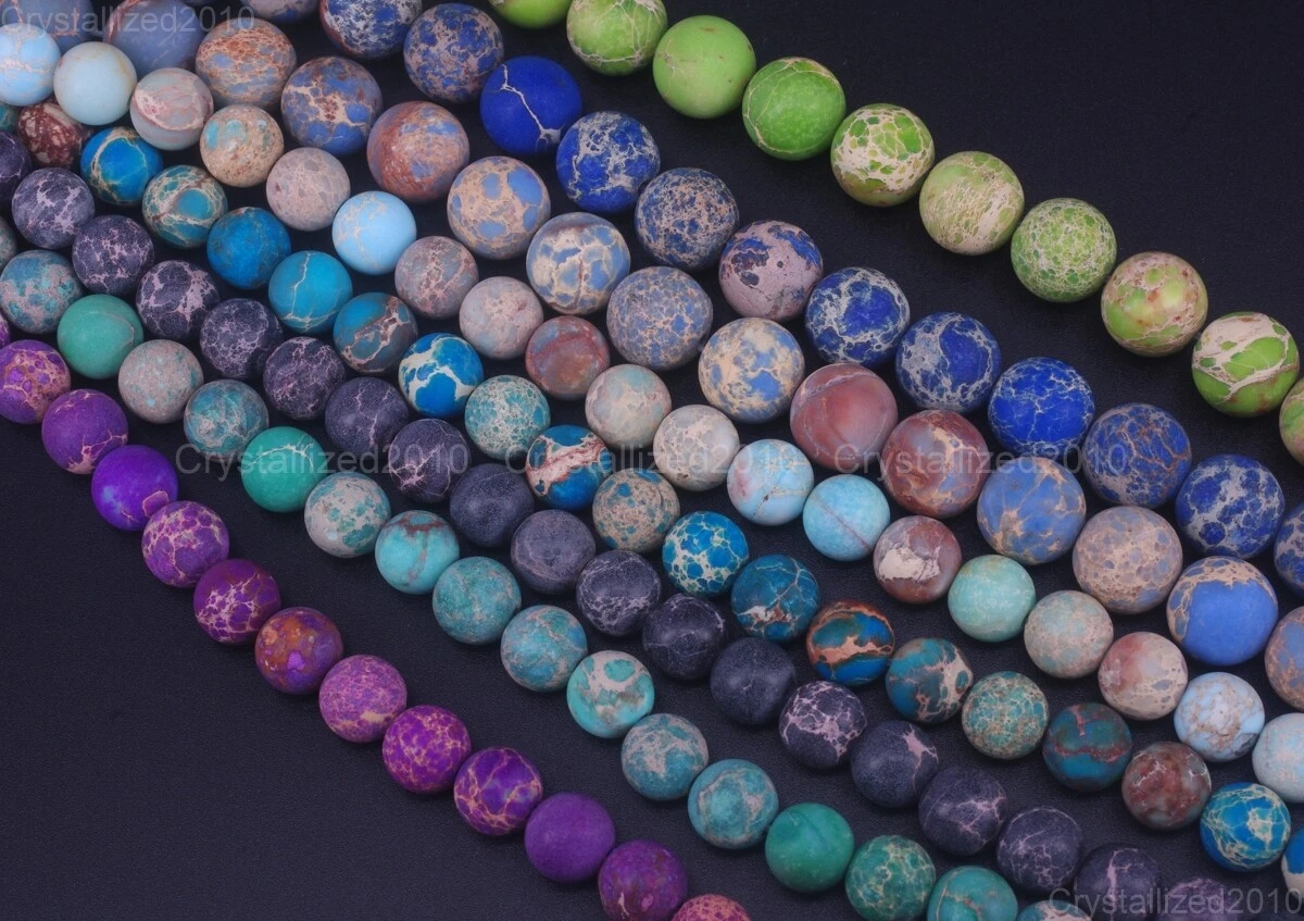 Natural Stone Beads Blue Red Sediment Jaspers Turquoise Beads For