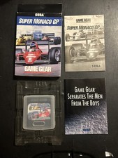 Super Monaco GP (Sega Game Gear, 1991) CIB Complete w/ Manual Tested & Works