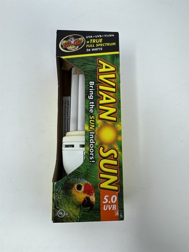 Zoo Med Avian Sun 5.0 UVB Bird Parrot Avian Light Bulb