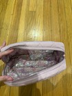 Vera Bradley Large Light Pink Cosmetic Pouch Nylon outside plastic lined inside — photo 2