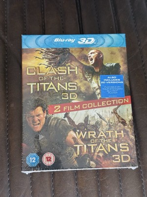 Clash of Titans + Wrath of Titans 3D Blu ray Duo (3D+2D) SEALED   EU/UK   Rare!