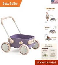 PULA 2-in-1 Push and Pull-Along Wagon, Baby Push Walker for First Learner fro...