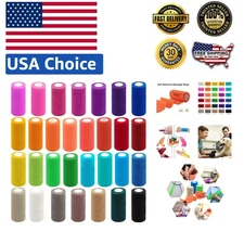 4 Inch Self-Adhesive Wrap - 30 Rolls for Injury Recovery & Protection