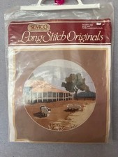 Shearing Time Sheep Scene  Semco Longstitch Long Stitch Kit NIP