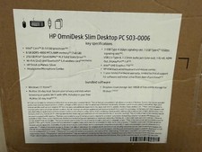 HP S03-0006 OmniDesk Slim Desktop PC i3-14100 Intel 8GB Ram 256 GB BRAND NEW