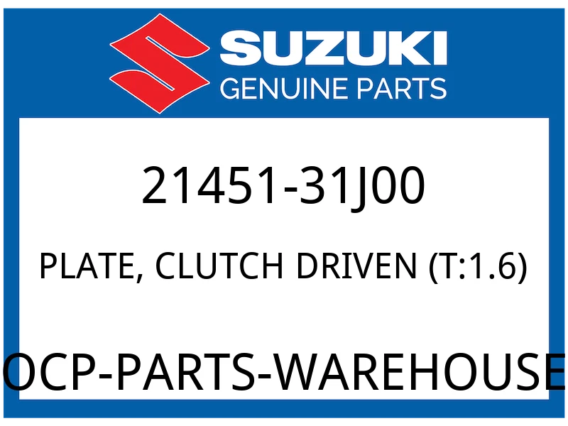 PLATE, CLUTCH DRIVEN (T:1.6)
