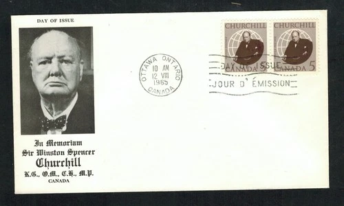 Canada #440, 1965 5¢ Churchill unknown cachet FDC