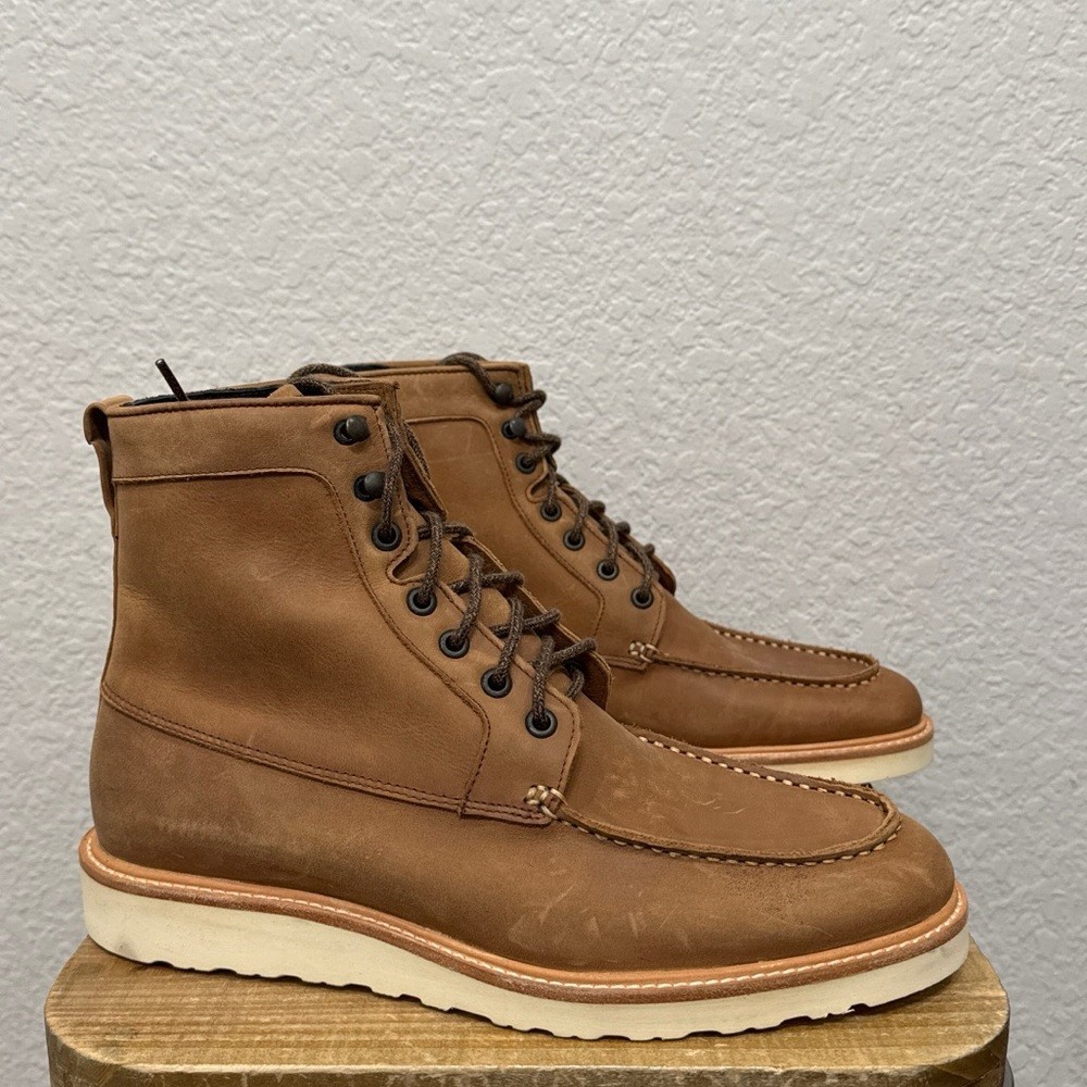 Nisolo All Weather Mateo Leather Boots Brown Size 12 Nisolo Mateo All Weather Boot - Waxed Brown | Dress Boots  main image 4
