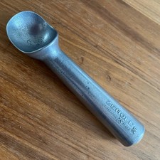 Vintage #20 Zeroll Aluminum Ice Cream Scoop 75th Year Liquid Filled Gold Cap 
