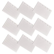 9 Pcs Loose-leaf Notebook Pages Blank Journal Paper Refill Binder Inserts