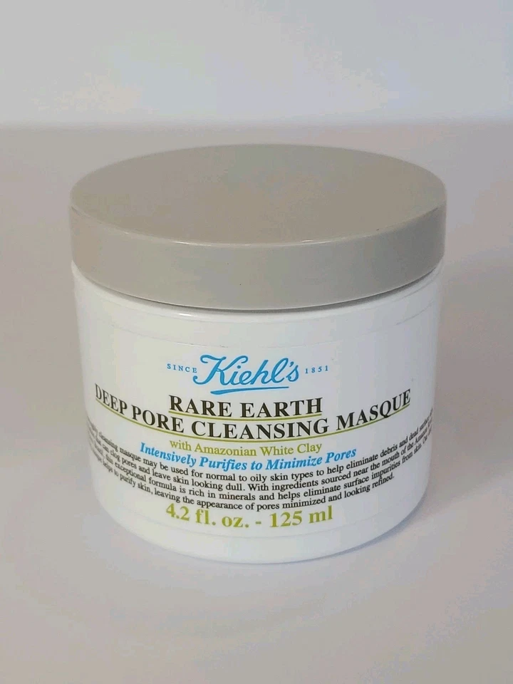 Kiehl's Rare Earth Deep Pore Cleansing Mask 4.2 oz New Sealed Pore Minimizer  - Image 4 of 4
