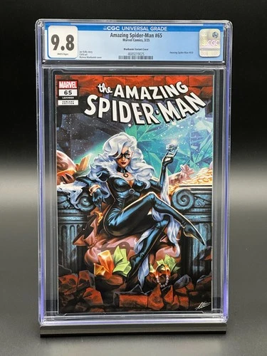 Amazing Spider-Man #65 CGC 9.8 (2025) - Black Cat - Manhanini Variant Cover