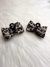 Hair Clip Lot 2 Small Hair Clips Mini Hair Claws Leopard Print New