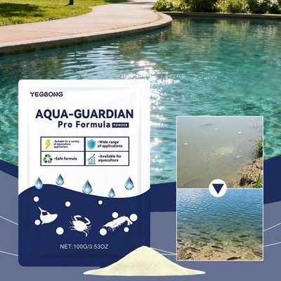 100g Aquarium Water Clarifier Powder Pro Formula Aquaculture Water Purifier*