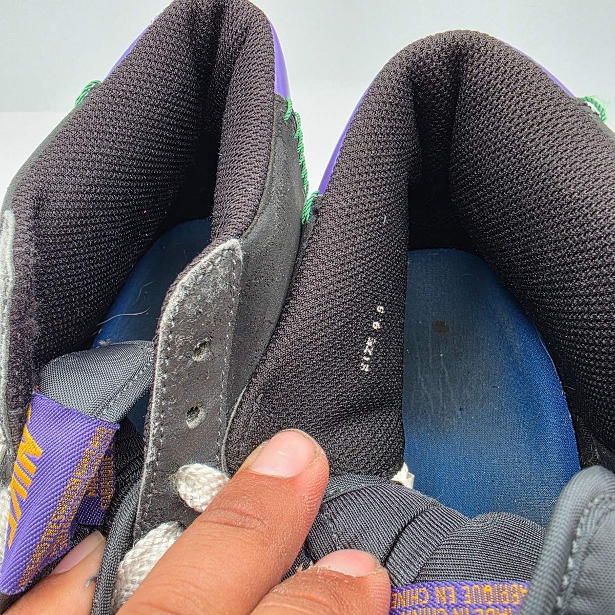 Nike Blazer High Anthracite Mens Size 9.5 Black Varsity Purple Shoes 315877-011 RARE? Sz 10 - Nike Blazer High Anthracite Varsity Purple  main image 3