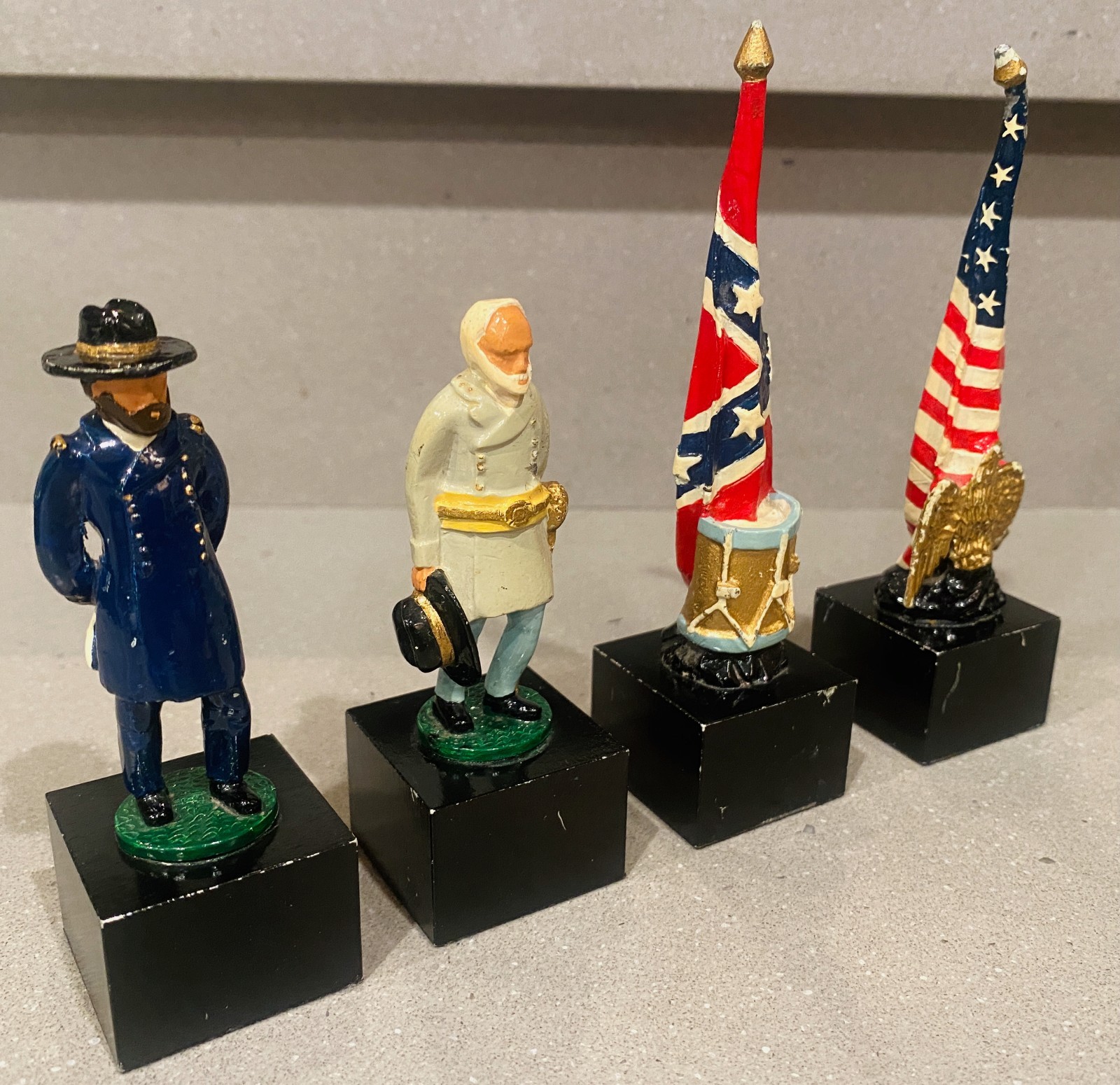 Vintage 1985 - American Civil War Chess Set - Hand Painted - SAC Style - Harrods