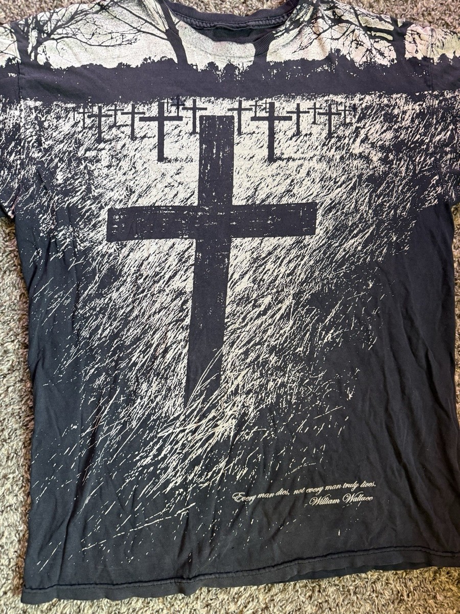 Vintage Y2K Zero Skateboard Tee Jamie Thomas Cross T-Shirt 00s