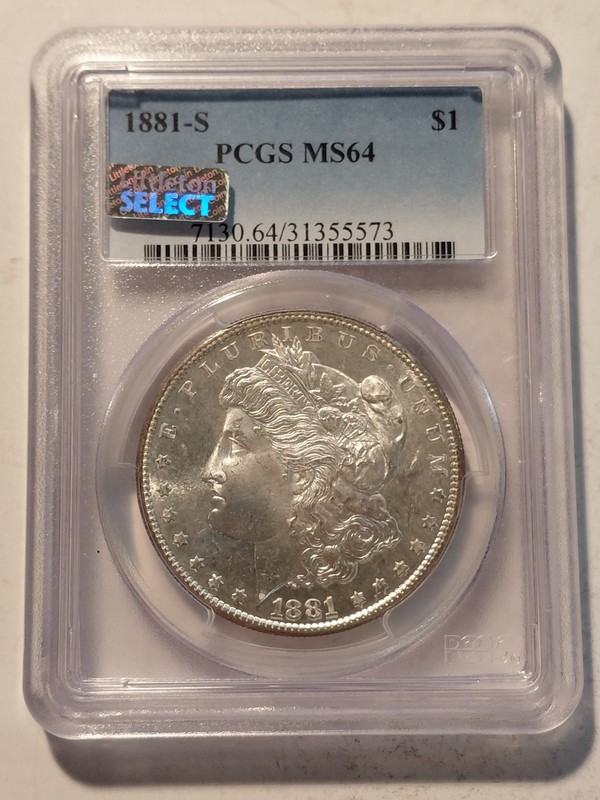 1881-S Morgan Silver Dollar PCGS MS 64