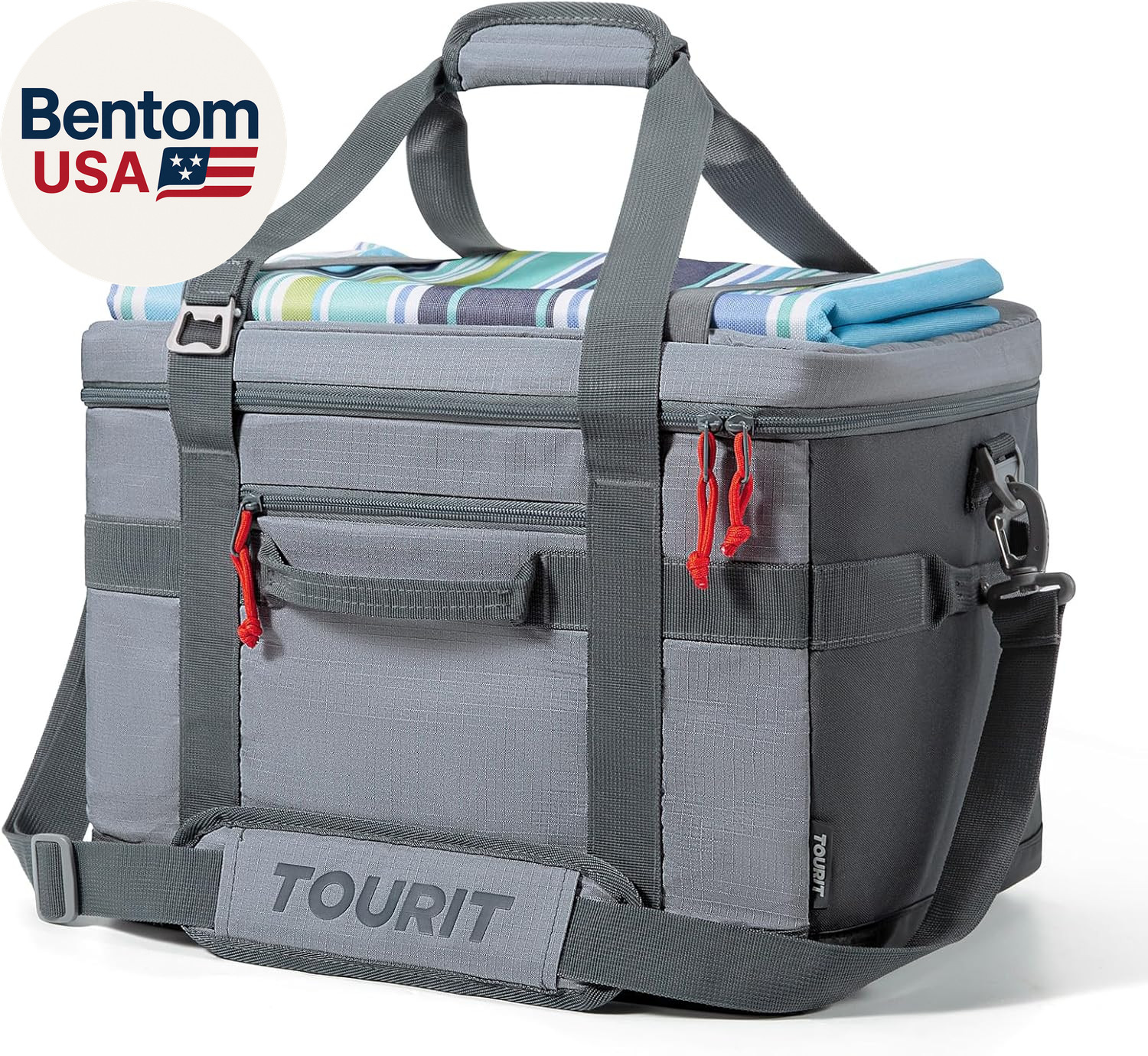 Bag Insulated 48/60 Cans, Large Collapsible & Leakproof Ice 
