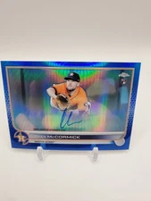 Chas McCormick 2022 Topps Chrome Blue Refractor RC Auto #/150 #RA-CM