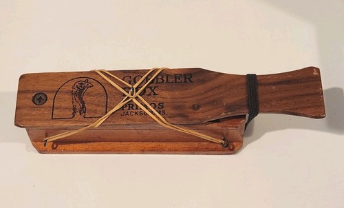 Vintage RARE Gobbler Box by Primos Jackson, MS Wooden Mississippi Turkey Hunt