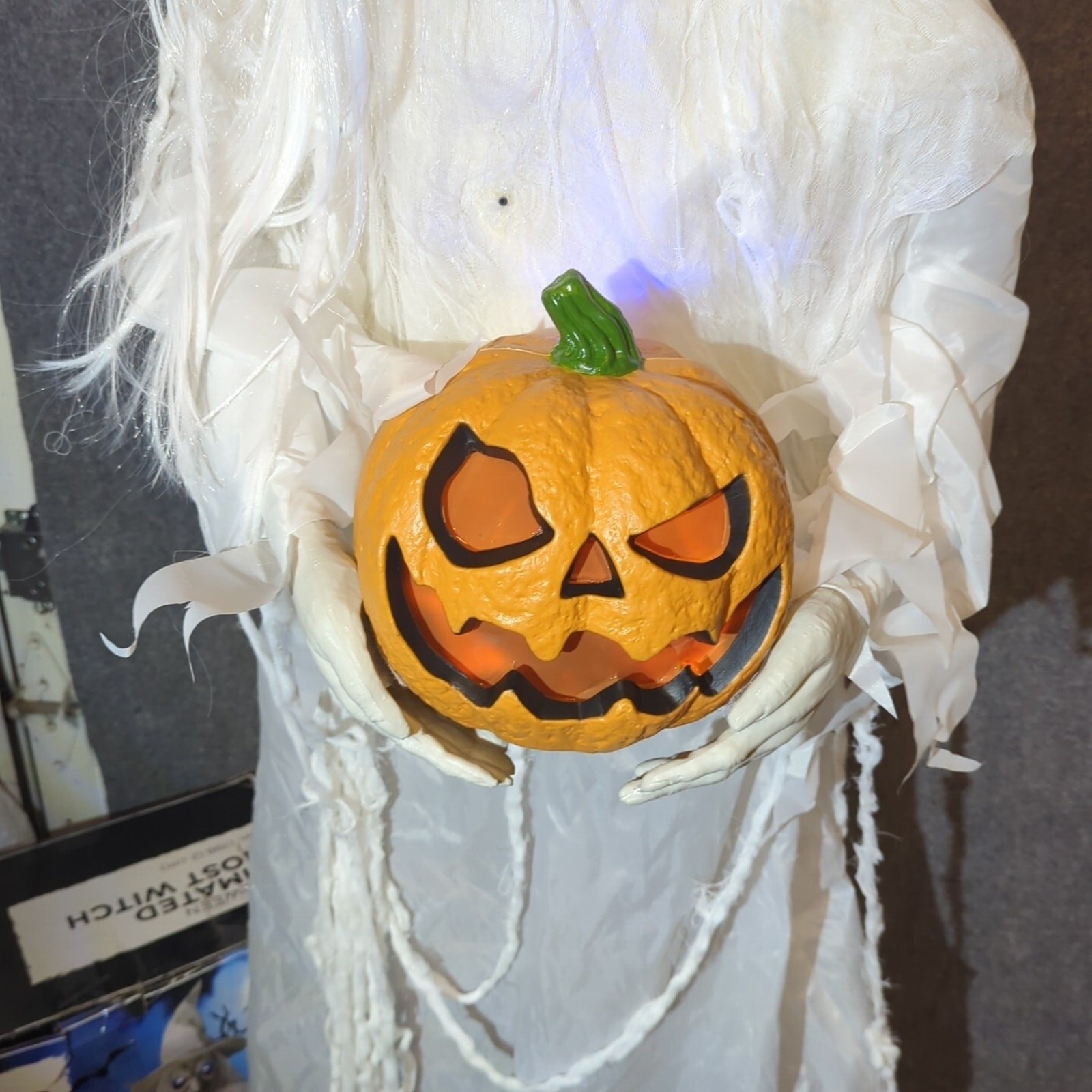 Animated Ghost Witch RARE Tekky Toys Life Size Animatronic Halloween Prop