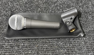 Shure SM58 Dynamic Cardioid Vocal Mic w/ Mic Clip, Zipper Pouch NEW NO BOX