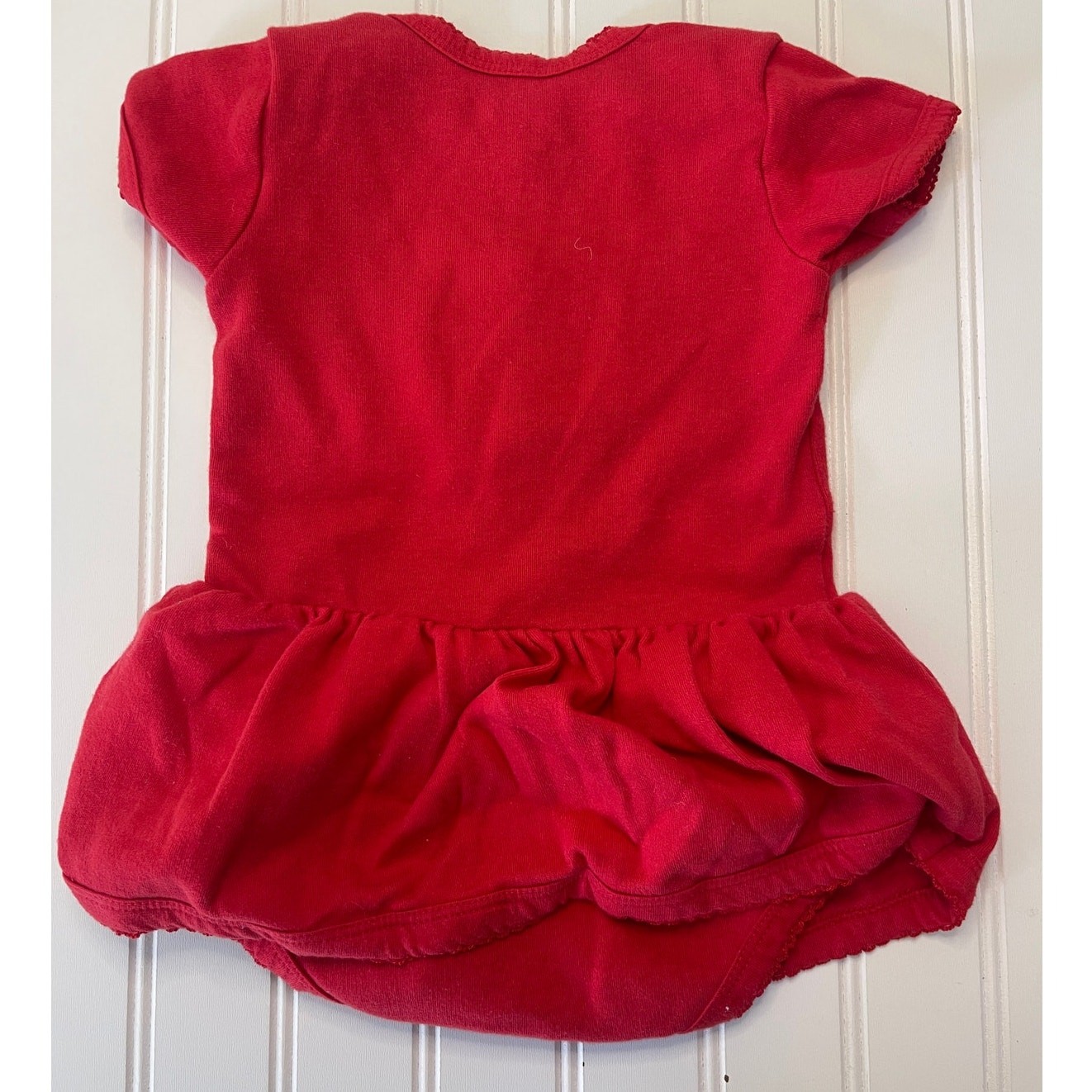 Buc-cee's Red Bodysuit Dress - Size Baby Girl's 0-3 Months