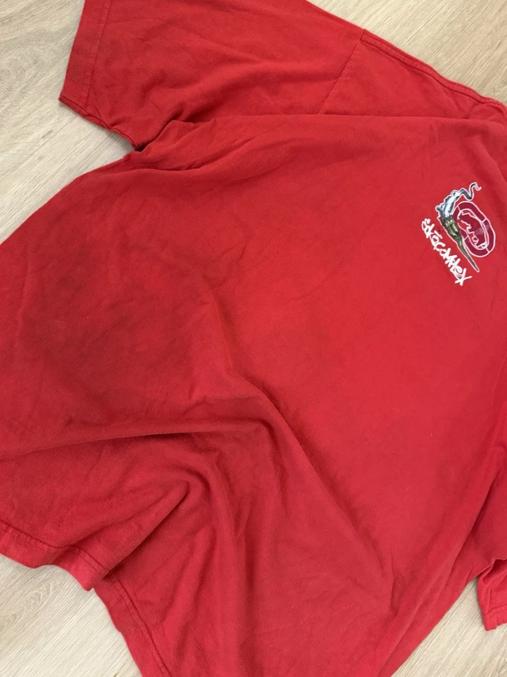 Y2K Vintage Rare Ecko Unltd Skater Graphic T Shirt Size 2XL Red Grunge - Image 4 of 4