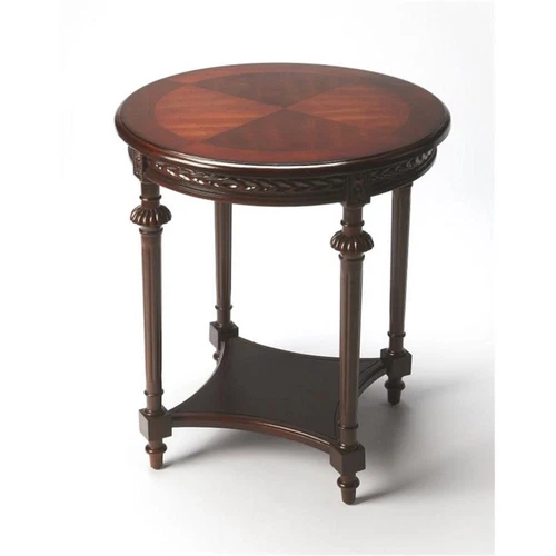 Butler Specialty Company Hellinger Wood Round End Table - Brown - Picture 1 of 1