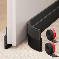 Hojoy 2 Pack under Door Draft Stopper, Adjustable Door Sweep Anti-Collision Stro
