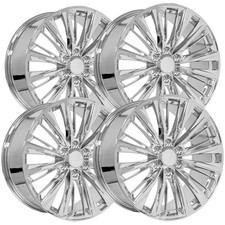 Set Of 4 Oe Wheels Ca93 24x10 6x5.5 31mm Chrome Wheels Rims 24 Inch Set Of 4 Oe Wheels Ca93 24x10 6x5.5 31mm Chrome Wheels Rims 24 Inch