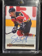 2020-2021 SP SIGNATURE STU BARNES FLA PANTHERS CANVAS LEGENDS AUTO