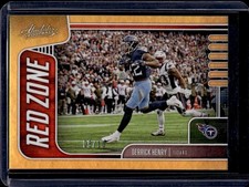 2019 Panini Absolute Derrick Henry Red Zone Spectrum Gold #/10 Titans