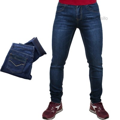Herren Jeans gefüttert Stretch schmal unter Slim Fit Winter Thermo warm