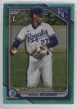 2024 Bowman Chrome Prospects Aqua Refractor 93/125 Yandel Ricardo #BCP-177 7c7