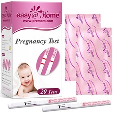 easy Home Pregnancy Test Strips, 20 Pack with Premom App