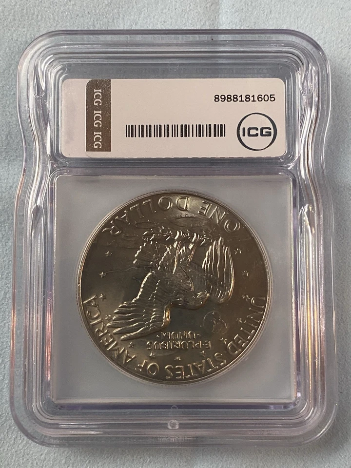 1977 -D Eisenhower Dollar ICG MS-67 Austin Hutton Signed Slab -GEM-FREE SHIPPING - Image 4 of 4