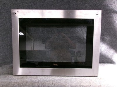 210650008 Beko Range Oven Outer Glass Door - STAINLESS STEEL