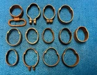 Group of 13 Mixed and Original Civil War and Other era Barrel Bands