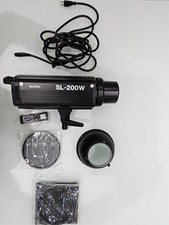 Godox SL-200W LED Studio Light w/Bowens Mount  Remote, Grid,  Barndoor w/Grid
