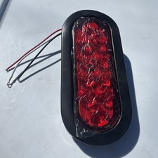 6" Oval LED Trailer Tail Light Surface Mount 10 LED Waterproof Stop Brake NOS