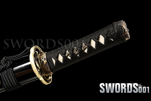 Top Graded Self Defense Japanese Samurai Sword Tanto Clay Tempered T10 Steel - Picture 5 of 12