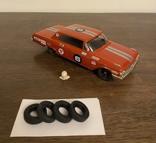 AMT Authentic Model Turnpike 1962 Ford Galaxie Slot Car - Red Custom